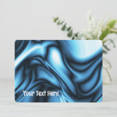 Blue Silk Kaart (Staand voorkant)