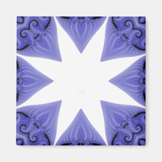 Blue Silk Star Magnet Sjabloon Magneet