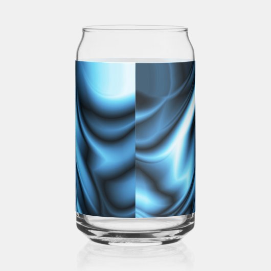 Blue Silk wave Blikvorm Glas (Rechts)