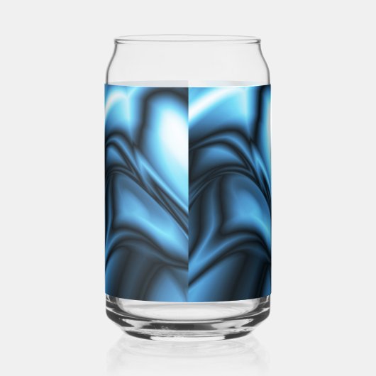 Blue Silk wave Blikvorm Glas (Links)