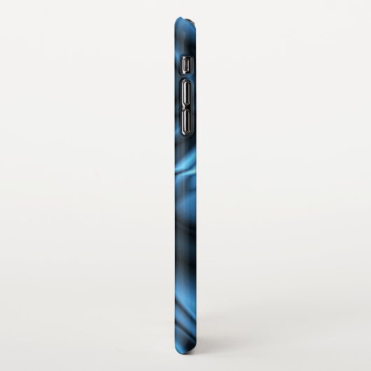 Blue Silk wave iPhone Hoesje (Linkerkant)