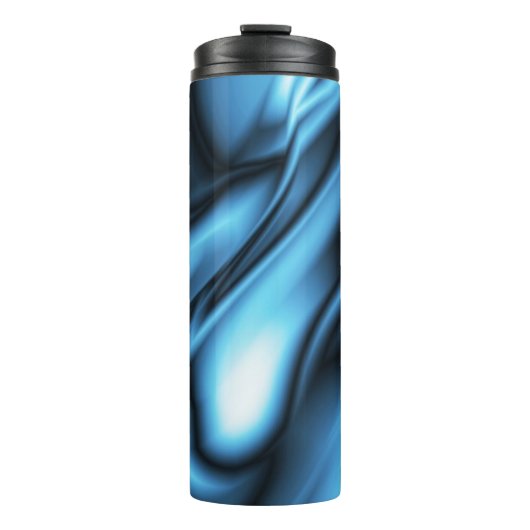 Blue Silk wave Thermosbeker (Voorkant)