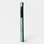 Blue Silver Bow Pearl Jewel Afgedrukt iPhone 5 Hoe Case-Mate iPhone Case (Achterkant/links)