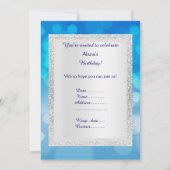 BLUE Silver classique INVITATION PARTI (Devant)