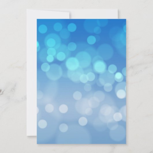 BLUE Silver classique INVITATION PARTI (Dos)