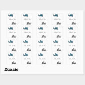 Blue Silver Dragon Dank je Stickers (Vel)