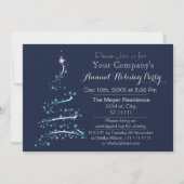 Blue Silver Festive Corporate Festive Invitation d (Devant)