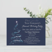 Blue Silver Festive Corporate Festive Invitation d (Debout devant)