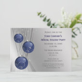 Blue Silver Festive Corporate Festive Invitation d (Debout devant)