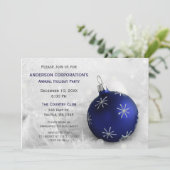 Blue Silver Festive Corporate Festive Invitation d (Debout devant)