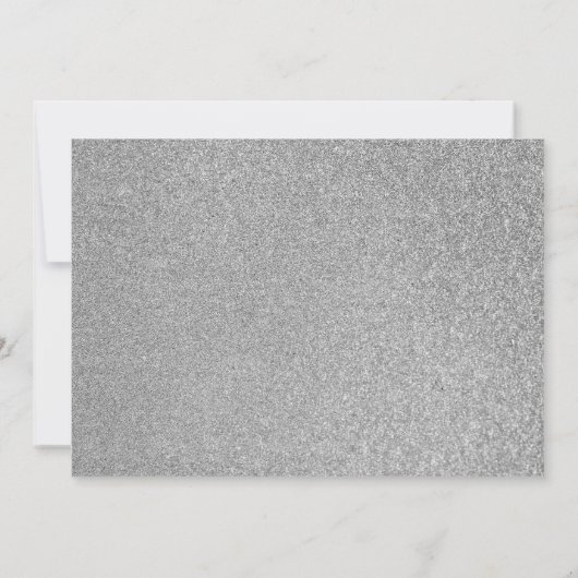 Blue Silver Glitter Boy Eerste Heilige Communie Kaart (Achterkant)