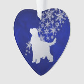 Blue Silver Snowflake Anglais Cocker Espagnol Chie (devant)