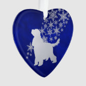 Blue Silver Snowflake Anglais Cocker Espagnol Chie (devant)