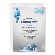 Blue Silver Snowflake Kerstfeest