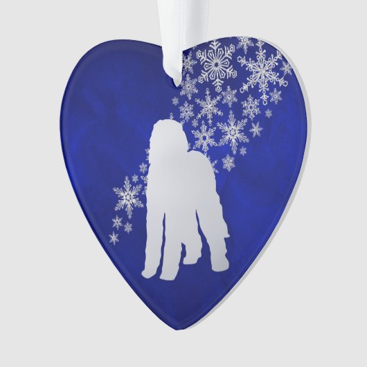 Blue Silver Snowflake Labradooda Chien (devant)