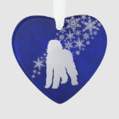 Blue Silver Snowflake Labradooda Chien (devant)