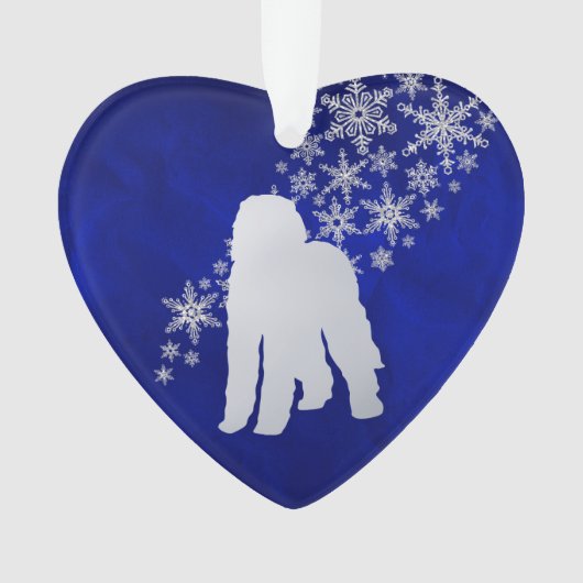 Blue Silver Snowflake Labradooda Chien (devant)