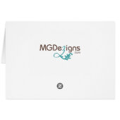 Blue Silver Snowflakes mariages numéros de table (Dos Horizontal)