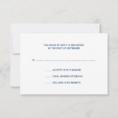 Blue Silver Star de David Bar Mitzvah RSVP (Dos)