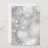 Blue Silver String Lights Corporate Holiday Party Kaart (Achterkant)
