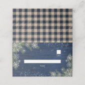 Blue Silver Winter Wood Pset Rustic (Buitenkant ongevouwen)