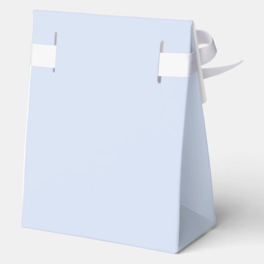 Blue Simple Minimal Hete Luchtballon Baby shower Bedankdoosjes (Achterkant)