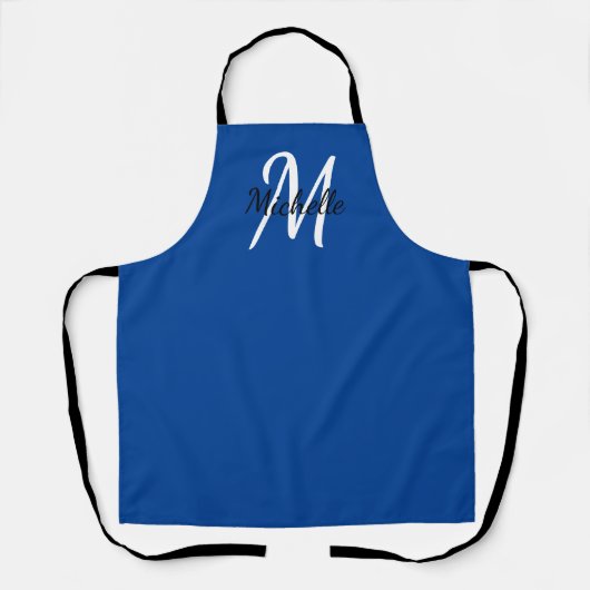 Blue Simple Monogram Classic Trendy Schort (Voorkant)
