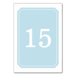 Blue Simply Elegant Table Kaart