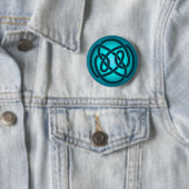 Blue Single Loop Knot Button (In situ)