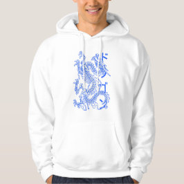Blue Skeleton Dragon Hoodie