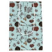Blue Skeleton Ocean Scuba Diver en koraal Medium Cadeauzakje (Achterkant)