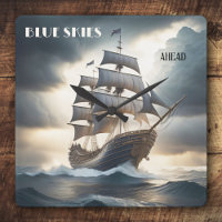 Blue Skies Ahead Antiek zeilboot