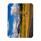 Blue skies and clouds above a meadow magneet (Verticaal)
