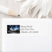 Blue Skies and Lakes Adreslabel Etiket (Insitu)