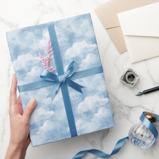 Blue Skies Clouds  Cadeaupapier (Geschenken)