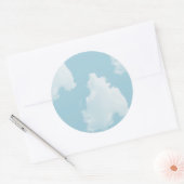 Blue Skies Clouds Ronde Sticker (Envelop)