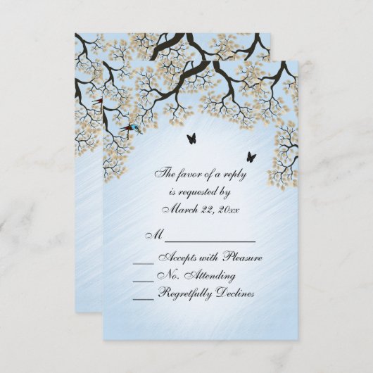 Blue Skies Herfst RSVP (Voorkant / Achterkant)