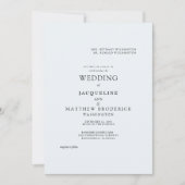 Blue Skies & Lace Faire-part de mariage (Devant)