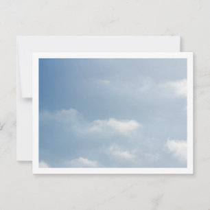 Blue Skies met Clouds 5957 die vreedzame hulp bied Briefkaart