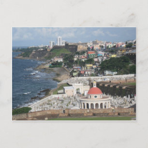 Blue Skies over San Juan, Puerto Rico Briefkaart