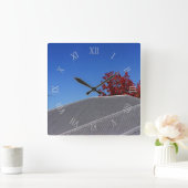 Blue Skies Tin Roof Wall klok (Huis)