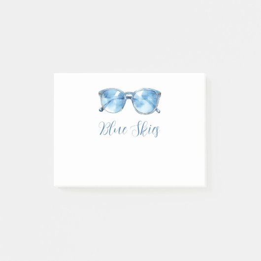 Blue Skies Zonnebril Post-it® Notes (Voorkant)