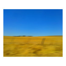 Blue Sky Abstracte landschapsprint