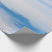 Blue sky and mountains view from airplane stylized cadeaupapier (Hoek)