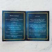 Blue sky argent photo élégant programme funéraire (Intérieur)