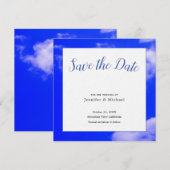 Blue Sky Art Fotografie Professionele Minimalist Save The Date (Voorkant / Achterkant)
