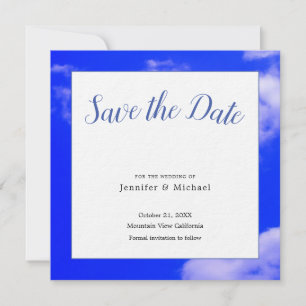Blue Sky Art Fotografie Professionele Minimalist Save The Date