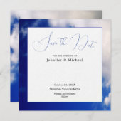 Blue Sky Art Fotografie Professionele Minimalist Save The Date (Voorkant / Achterkant)