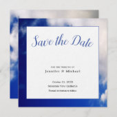 Blue Sky Art Fotografie Professionele Minimalist Save The Date (Voorkant / Achterkant)