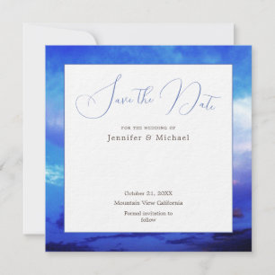 Blue Sky Art Fotografie Professionele Minimalist Save The Date